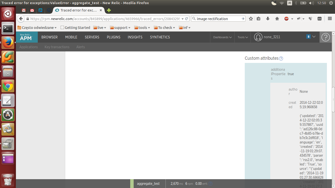 Json Custom Attributes Application Performance Monitoring New Relic